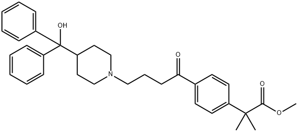 154477-55-1 2-[4-[4-[4-(羟基二苯甲基)-1-哌啶基]-1-氧代丁基]苯基]-2,2-二甲基乙酸甲酯