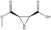 2,3-Aziridinedicarboxylicacid,monomethylester,(2R-cis)-(9CI) 结构式