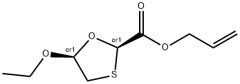 1,3-Oxathiolane-2-carboxylicacid,5-ethoxy-,2-propenylester,cis-(9CI) 结构式