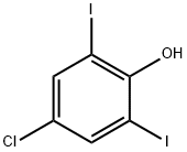 4-Chloro-2,6-diiodophenol 化学構造式