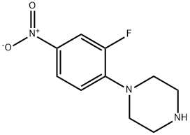 1-(2-氟-4-硝基苯基)哌嗪, 154590-33-7, 结构式