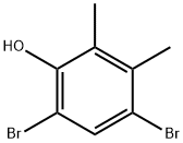 4,6-DIBROMO-2,3-DIMETHYLPHENOL 化学構造式