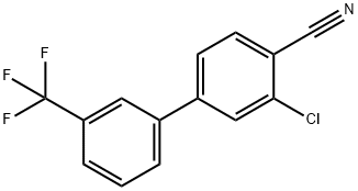 2-Chloro-4-[3-(trifluoroMethyl)phenyl]benzonitrile,154606-29-8,结构式