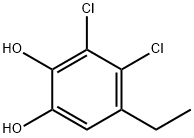 1,2-Benzenediol, 3,4-dichloro-5-ethyl- (9CI),154638-96-7,结构式