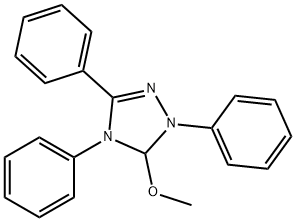 5-METHOXY-1,3,4-TRIPHENYL-4,5-DIHYDRO-1H-1,2,4-TRIAZOLIN Struktur