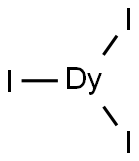 无水碘化镝(III), 15474-63-2, 结构式