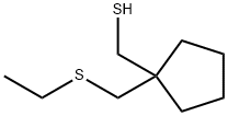 Cyclopentanemethanethiol, 1-[(ethylthio)methyl]- (9CI) 化学構造式