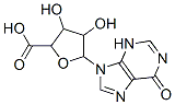 3,4-dihydroxy-5-(6-oxo-3H-purin-9-yl)oxolane-2-carboxylic acid 结构式