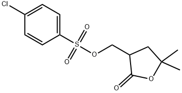 3-(CHLOROBENZENESULFONYLOXYMETHYL)-5,5-DIMETHYLDIHYDRO-2[3H]-FURANONE 结构式