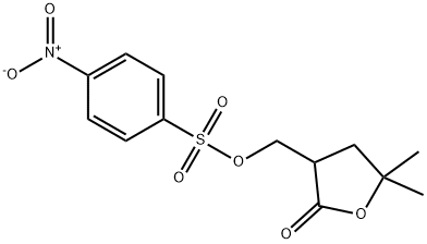 5,5-DIMETHYL-3-(NITROBENZENESULFONYLOXYMETHYL)DIHYDRO-2[3H]-FURANONE Structure