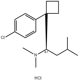 (R)-(+)-SIBUTRAMINE HCL 化学構造式