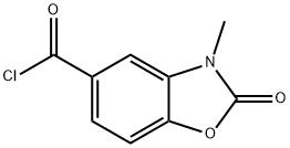 5-Benzoxazolecarbonyl chloride, 2,3-dihydro-3-methyl-2-oxo- (9CI) Struktur