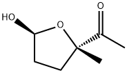 Ethanone, 1-(tetrahydro-5-hydroxy-2-methyl-2-furanyl)-, trans- (9CI),154783-52-5,结构式
