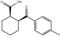 顺-2-(4-氟苯甲酰)-1-环己烷羧酸,154810-33-0,结构式