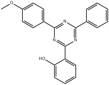 2-(4-(4-甲氧基苯基)-6-苯基-1,3,5-三嗪-2-基)苯酚 结构式