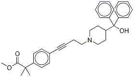 4-[4-[4-(HydroxydiphenylMethyl)-1-piperidinyl]-1-butyn-1-yl]-α,α-diMethyl-benzeneacetic Acid Methyl Ester Struktur