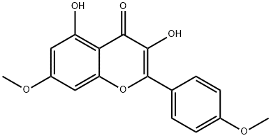 3,5-DIHYDROXY-7-METHOXY-2-(4-METHOXY-PHENYL)-CHROMEN-4-ONE Structure