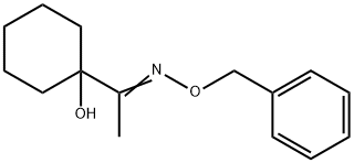 1-(1-Hydroxycyclohexyl)ethanone O-(phenylmethyl)oxime Structure