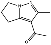 1-(2-甲基-5,6-二氢-4H-吡咯并[1,2-B]吡唑-3-基)乙-1-酮 结构式