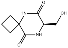 5,8-Diazaspiro[3.5]nonane-6,9-dione,7-(hydroxymethyl)-,(R)-(9CI) 结构式