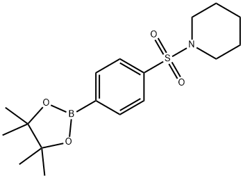 1-{[4-(tetramethyl-1,3,2-dioxaborolan-2-yl)benzene]sulfonyl}piperidine, 1548827-83-3, 结构式