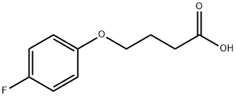 4-(4-FLUOROPHENOXY)BUTANOIC ACID 化学構造式