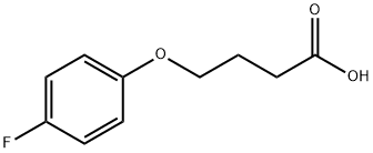 4-(4-FLUOROPHENOXY)BUTANOIC ACID,1549-77-5,结构式