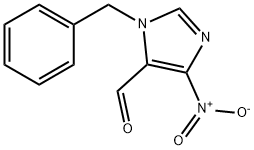 4-NITRO-1-(PHENYLMETHYL)-1H-IMIDAZOLE-5-CARBOXALDEHYDE Structure