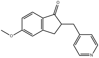 5-methoxy-2-(pyridin-4-ylmethyl)-2,3-dihydro-1H-inden-1-one Structure