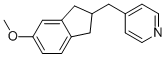 4-((5-methoxy-2,3-dihydro-1H-inden-2-yl)methyl)pyridine,154932-73-7,结构式