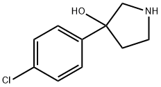 3-(4-氯苯基)-3-吡咯烷醇盐酸盐 结构式