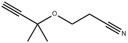 3-(2-methylbut-3-yn-2-yloxy)propanenitrile Struktur