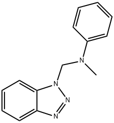 N-甲基-N-苯基苯并三唑甲胺, 15497-51-5, 结构式