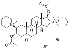 泮库溴铵,15500-66-0,结构式