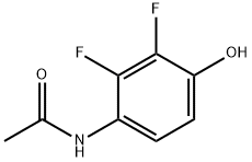 Acetamide,  N-(2,3-difluoro-4-hydroxyphenyl)- 结构式