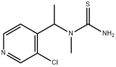 Thiourea,  N-[1-(3-chloro-4-pyridinyl)ethyl]-N-methyl- 结构式