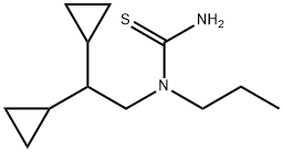 Thiourea,  N-(2,2-dicyclopropylethyl)-N-propyl- Structure