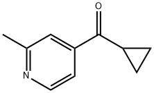 Cyclopropyl-(2-methyl-4-pyridinyl)-methanone Struktur