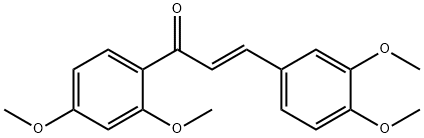 (2E)-1-(2,4-DiMethoxyphenyl)-3-(3,4-diMethoxyphenyl)-2-propen-1-one, 155048-06-9, 结构式