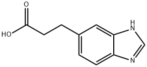 3-(1H-苯并[D]咪唑-5-基)丙酸 结构式