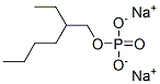 磷酸单(2-乙基己基)酯二钠盐 结构式