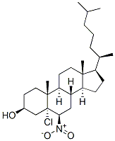 Cholestan-3-ol, 5-chloro-6-nitro-, (3beta,5alpha,6beta)- 结构式