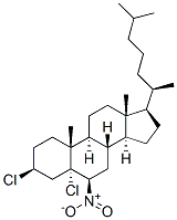 Cholestane, 3,5-dichloro-6-nitro-, (3beta,5alpha,6beta)- 结构式