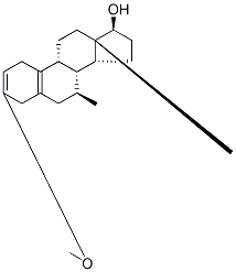 3-Methoxy-7α-Methyl-estra-2,5(10)-dien-17β-ol Struktur