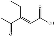 2-Pentenoic acid, 3-ethyl-4-oxo-, (E)- (9CI) 结构式