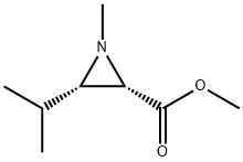 2-Aziridinecarboxylicacid,1-methyl-3-(1-methylethyl)-,methylester,cis-(9CI) Structure