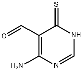 5-Pyrimidinecarboxaldehyde, 6-amino-1,4-dihydro-4-thioxo- (9CI) 化学構造式