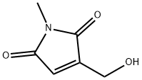 1H-Pyrrole-2,5-dione, 3-(hydroxymethyl)-1-methyl- (9CI) Struktur