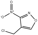 Isoxazole, 4-(chloromethyl)-3-nitro- (9CI) Structure