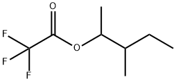 Acetic acid, 2,2,2-trifluoro-, 1,2-diMethylbutyl ester Struktur